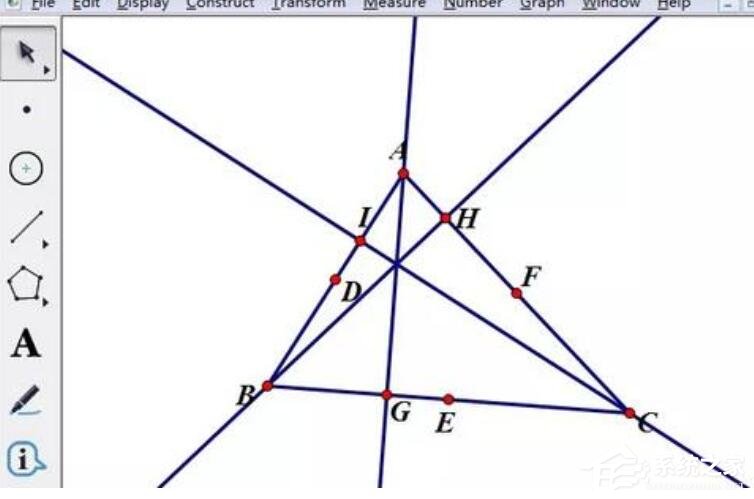 几何画板如何绘制九点圆？几何画板画九点圆的操作方法