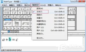 关于MathType怎么加粗部分公式