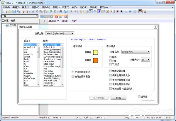 notepad++怎么调整字体大小？notepad++设置字体大小的方法