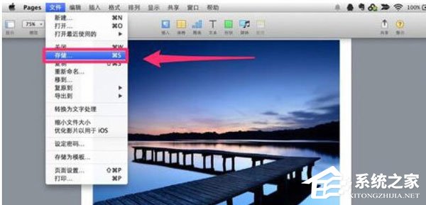 Pages怎么保存文档？保存文档的操作步骤
