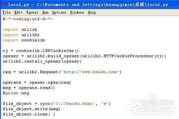 Python 2.7如何将网页内容存到本地？