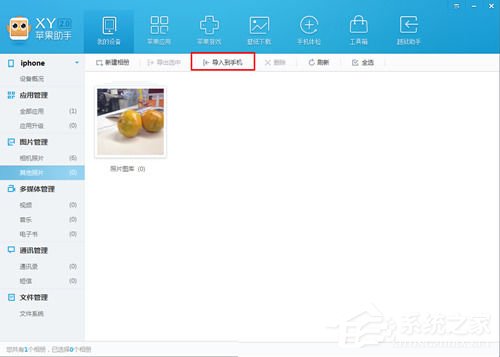 XY苹果助手如何管理手机相册？XY苹果助手管理手机相册的方法教程