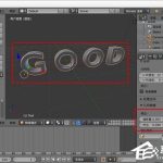 关于blender制作文字模型变碎块效果图文教程