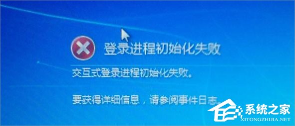 教你Win7提示登陆进程初始化失败怎么办