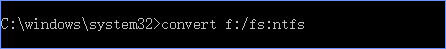 Win10使用命令将fat32转ntfs的操作方法