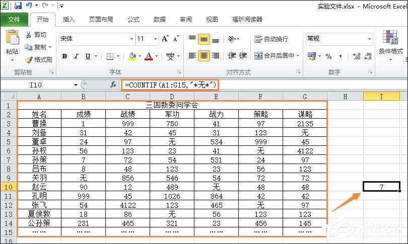 Excel如何统计某个数据出现次数？