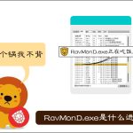 我来分享RavMonD.exe是什么进程