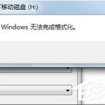 关于Win7系统出现U盘无法格式化提示怎么办