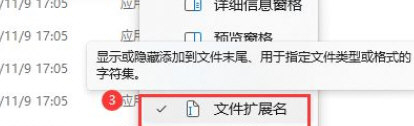 Win11如何展示文件扩展名？Win11展示文件扩展名的方法