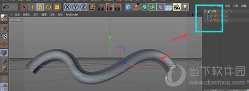 C4D怎么制作五角星柱状彩带 制作各形状彩带效果方法