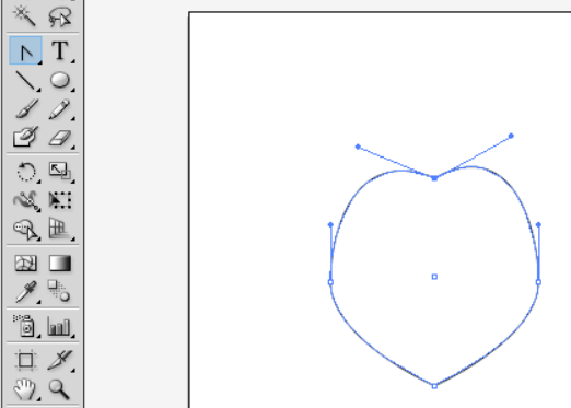 ai中使用钢笔工具绘制心形具体步骤介绍