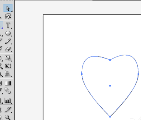 ai中使用钢笔工具绘制心形具体步骤介绍