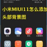 关于小米MIUI11如何添加头部背景图。