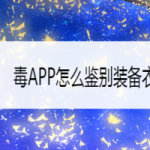 教你毒APP如何鉴别装备衣服鞋子。