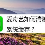 小编分享爱奇艺怎么清除系统缓存。