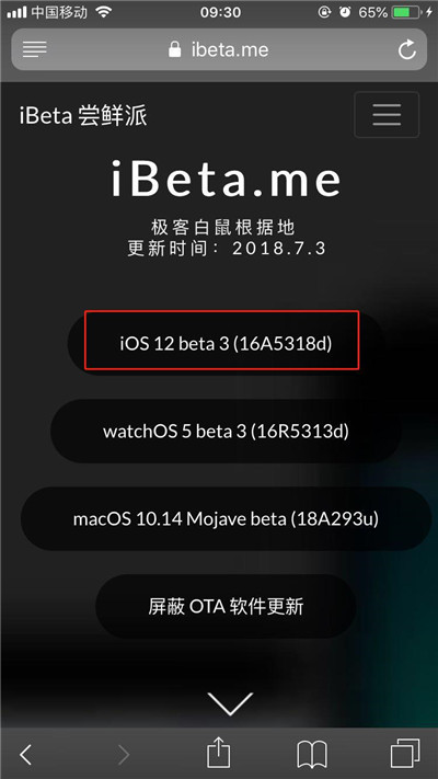 ios12beta3升级的方法介绍截图