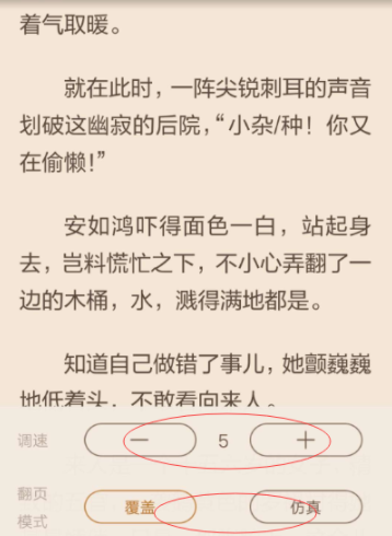 在看小说中开启自动翻页的图文教程截图