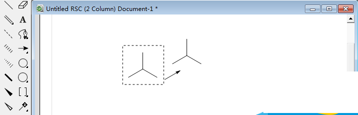 使用ChemDraw绘制出纽曼Newman结构实例的具体步骤截图