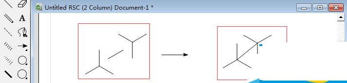 使用ChemDraw绘制出纽曼Newman结构实例的具体步骤截图