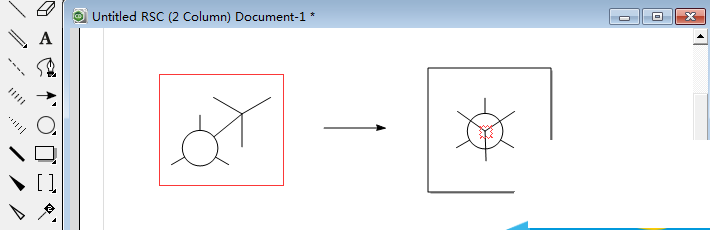 使用ChemDraw绘制出纽曼Newman结构实例的具体步骤截图