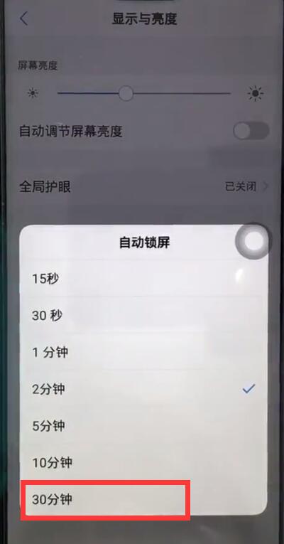 vivoz1让屏幕常亮的操作流程截图