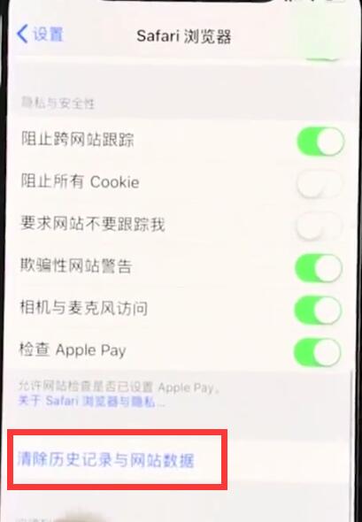 iphonexr清除Safari历史记录的操作流程截图