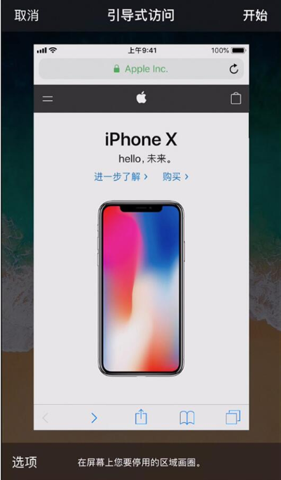 iPhone使用引导式访问的操作过程截图