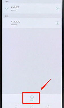 安卓手机还原网络设置的操作流程截图