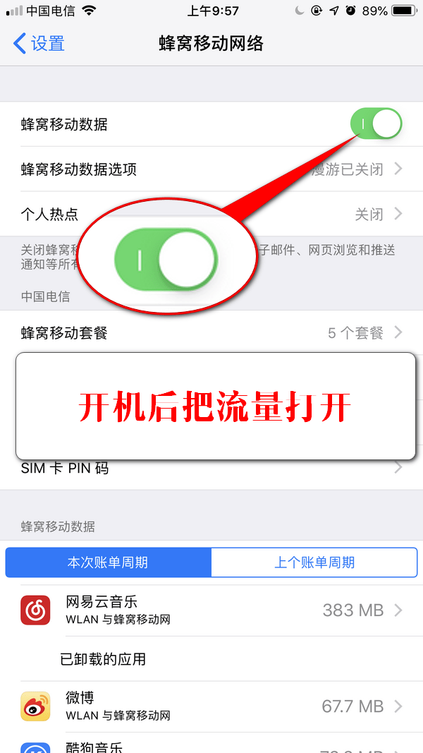 iPhone流量下载被限制的处理操作讲述截图