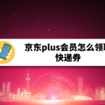 分享京东plus会员如何领取快递券。