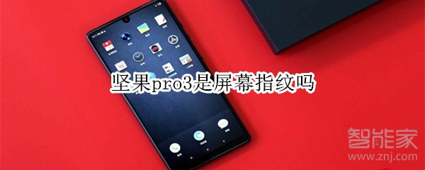 教你坚果pro3是不是屏幕指纹。