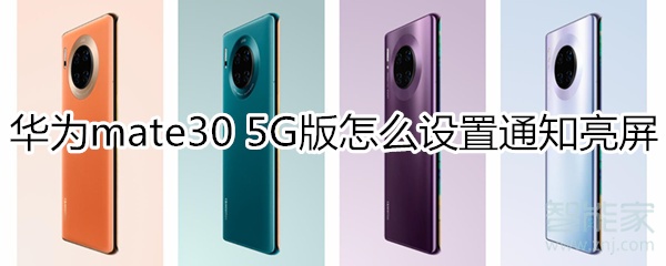 关于mate30 5G版如何设置通知亮屏。