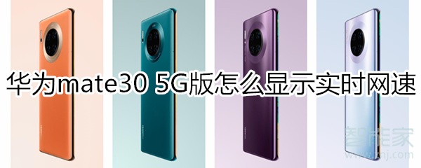 关于mate30 5G版如何显示实时网速。