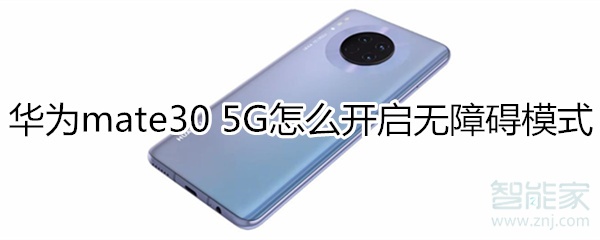 分享mate30 5G版如何打开无障碍模式。