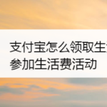 我来教你支付宝如何领取生活费。