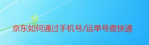 分享京东怎么通过手机号和运单号查快递。