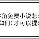 小编分享牛角免费小说怎样提现。