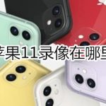 小编分享iphone11录像在什么位置。