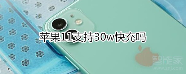 教你iphone11支不支持30w快充。