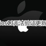 我来教你ios13无法验证更新怎么处理。