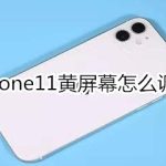 关于iphone11黄屏幕如何调整。