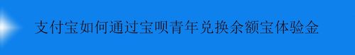 我来教你支付宝怎么通过宝呗青年兑换余额宝体验金。