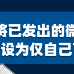 分享已发出的朋友圈怎么设仅自己可见。