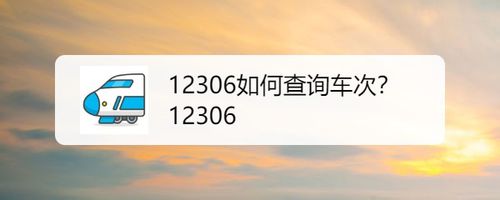 分享12306怎么查询车次。