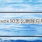 小编分享vivox30如何删除应用。