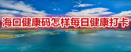 小编分享海口健康码在哪进行每日健康打卡。