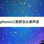 我来分享iphone11录屏时怎么录制屏幕中的声音。