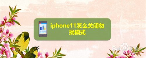 教你iphone11勿扰模式在哪关。