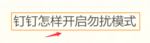 我来教你钉钉勿扰模式在哪设置。