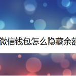 我来教你微信如何隐藏钱包余额。